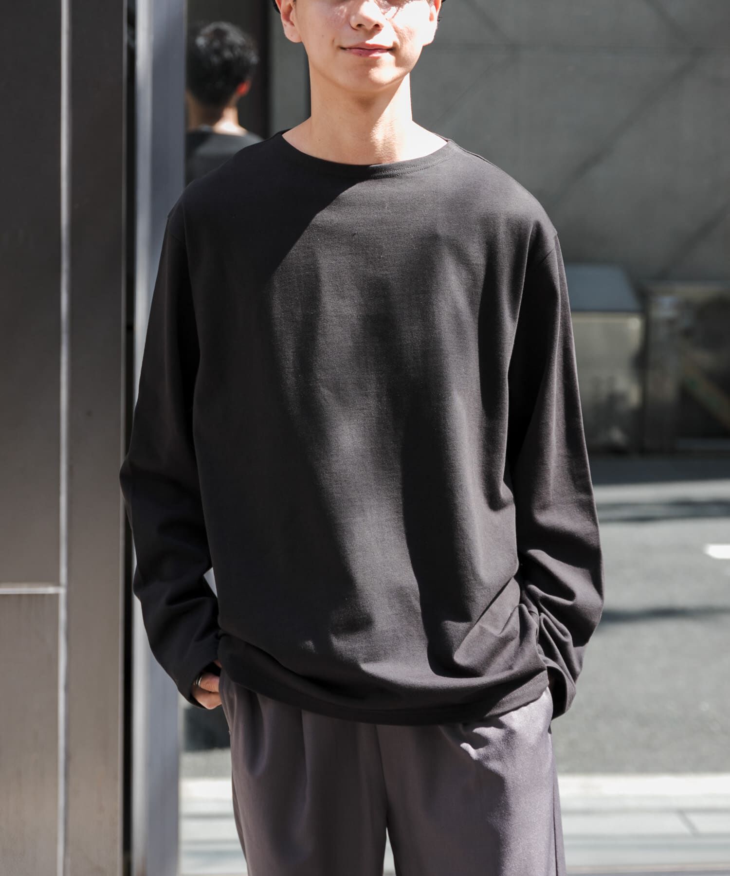 URBAN RESEARCH DOORS「FORK&SPOON　プレーンボートネックカットソー」|Tシャツ・カットソー|