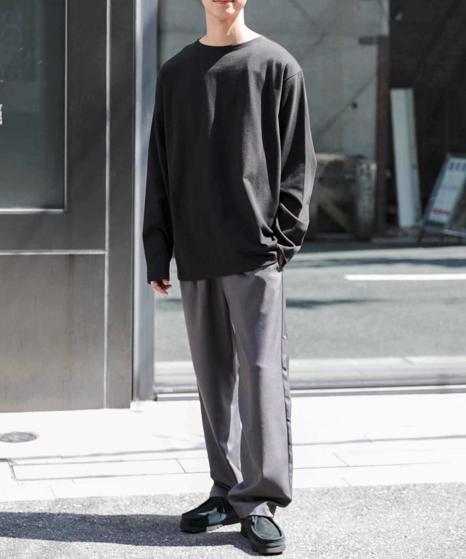 URBAN RESEARCH DOORS「FORK&SPOON　プレーンボートネックカットソー」|Tシャツ・カットソー|