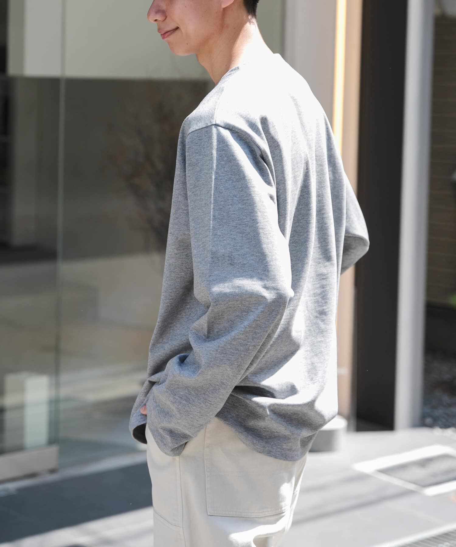 URBAN RESEARCH DOORS「FORK&SPOON　プレーンボートネックカットソー」|Tシャツ・カットソー|