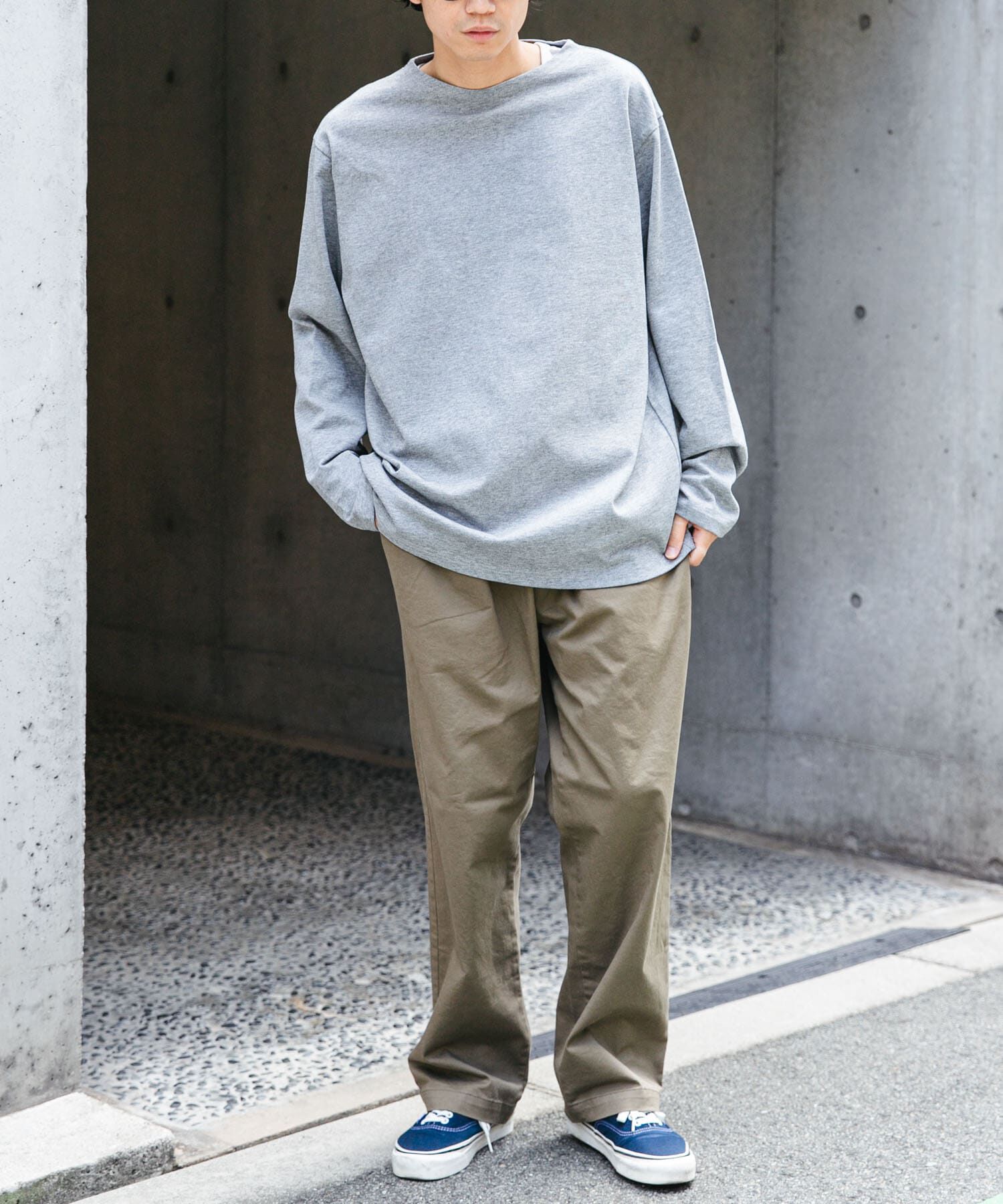 URBAN RESEARCH DOORS「FORK&SPOON　プレーンボートネックカットソー」|Tシャツ・カットソー|