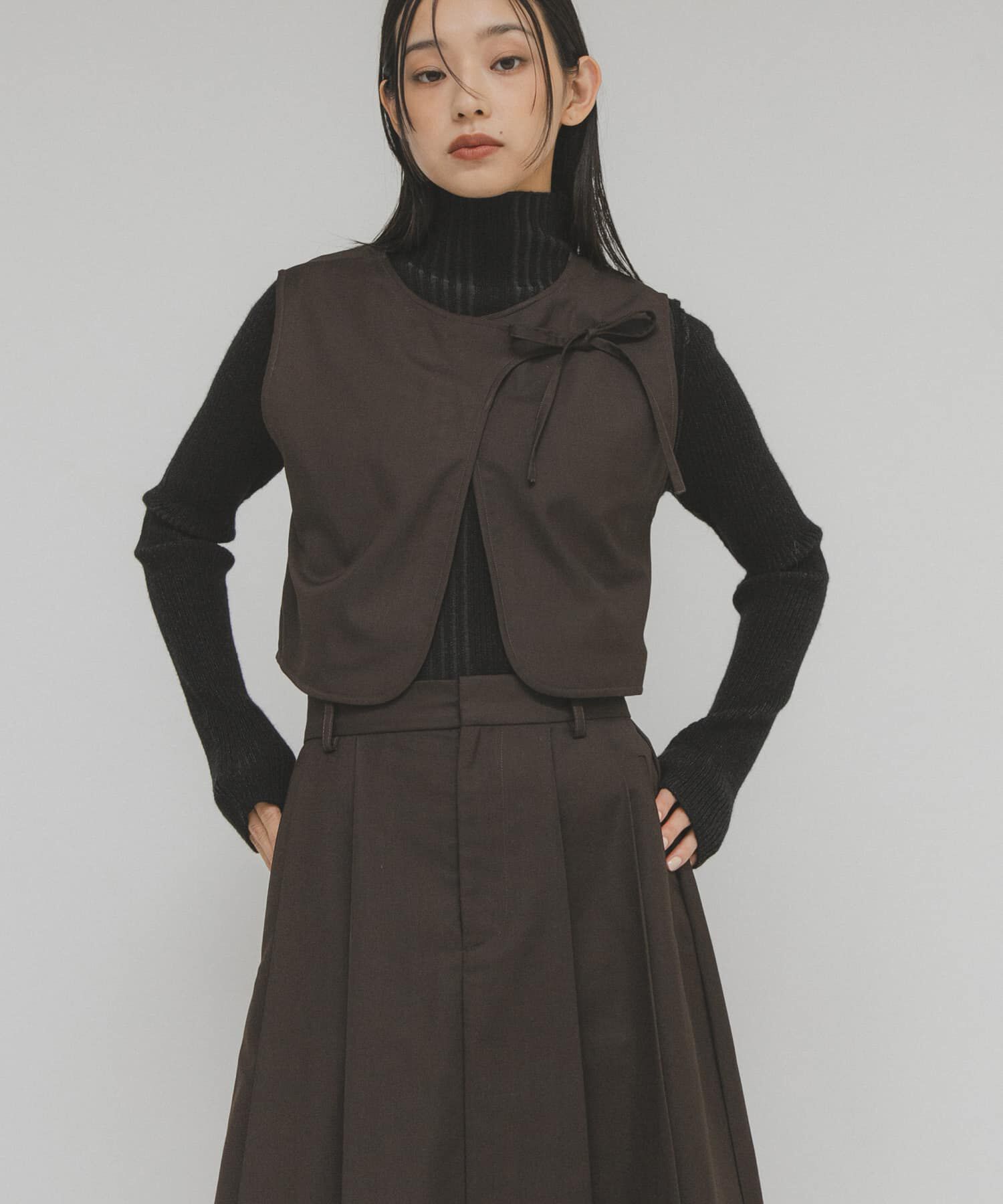  「2WAYベストセパレートワンピース」|ワンピース|ブラウン