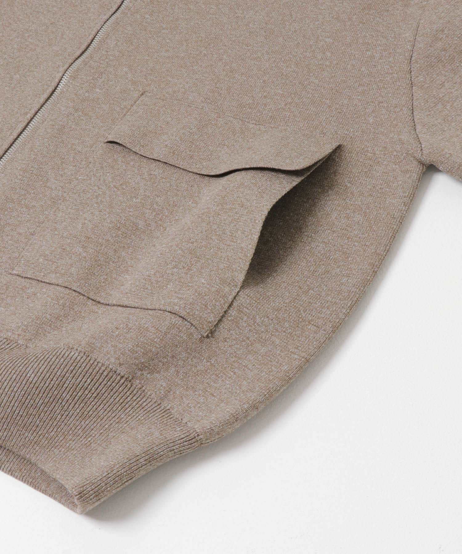 SENSE OF PLACE by URBAN RESEARCH「『洗濯可』ダブルポケットニットブルゾン」|ブルゾン・スタジャン|