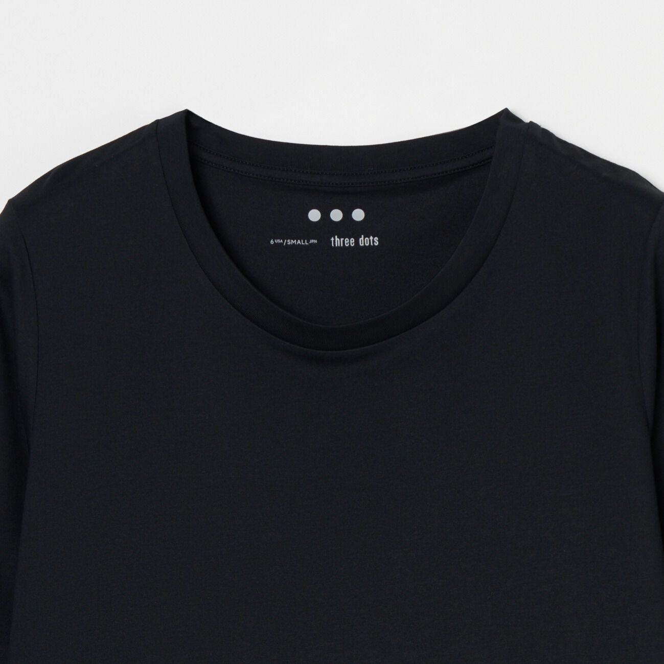  「THREE DOTS POWDERY COTTON LONGSLEEVE」|Tシャツ・カットソー|