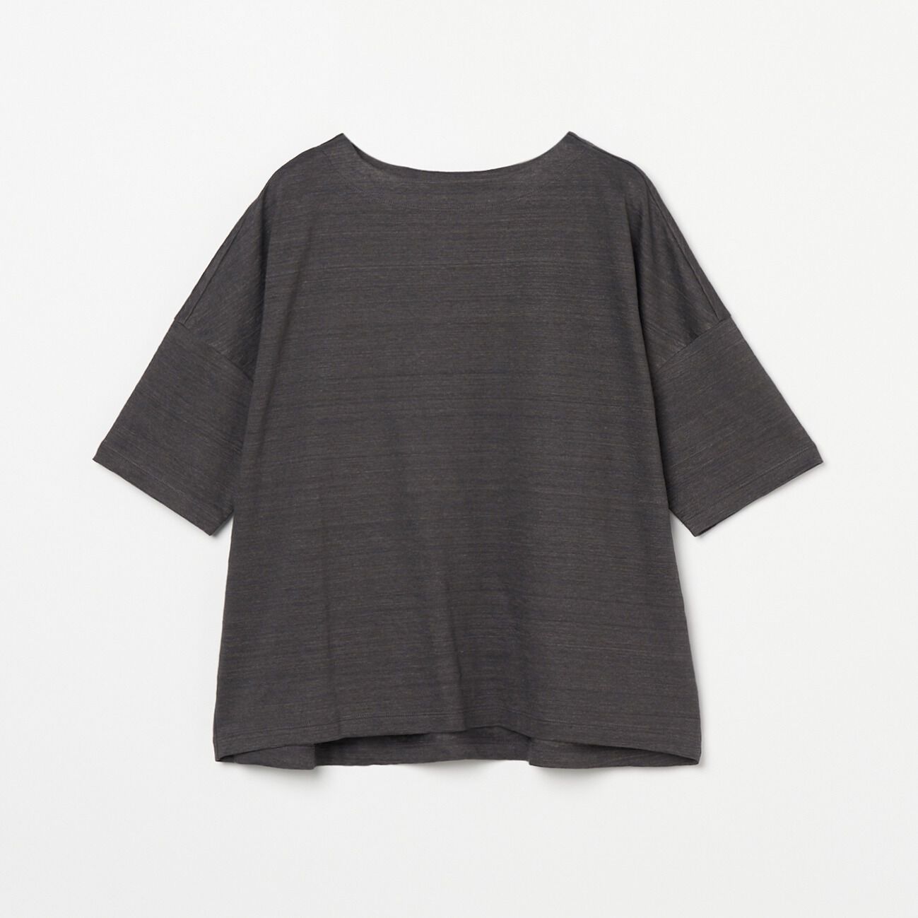 HELIOPOLE「HELIOPOLE NATURAL LINEN PULLOVER」|Tシャツ・カットソー|チャコールグレー
