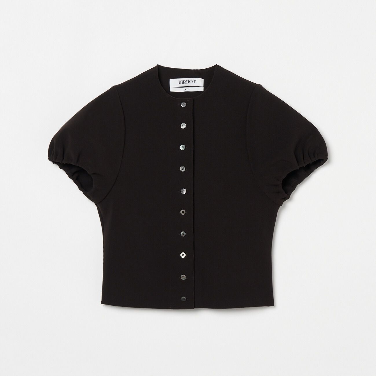  「BIRROT LAY3 SHORT BLOUSE」|シャツ・ブラウス|ダークブラウン