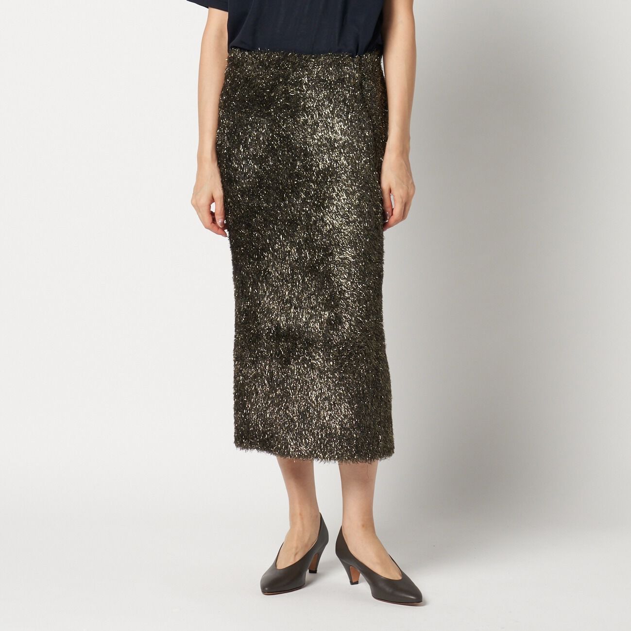 HELIOPOLE「HELIOPOLE GLITTER KNIT SKIRT」|スカート|