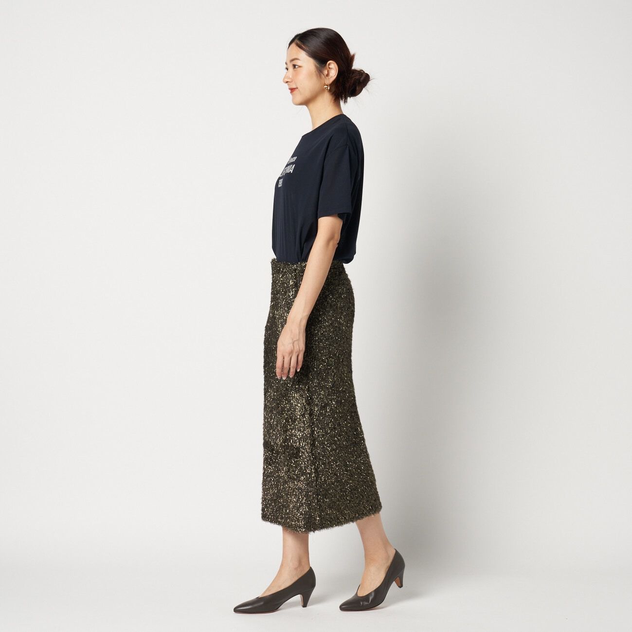 HELIOPOLE「HELIOPOLE GLITTER KNIT SKIRT」|スカート|