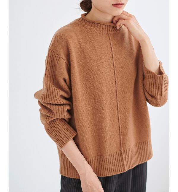 le.coeur blanc「ウォッシャブルウールボトルネックニット」|ニット・セーター|