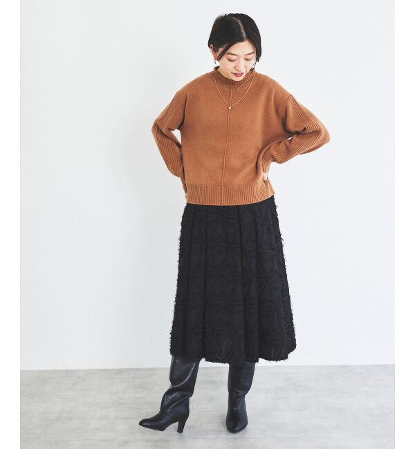 le.coeur blanc「ウォッシャブルウールボトルネックニット」|ニット・セーター|