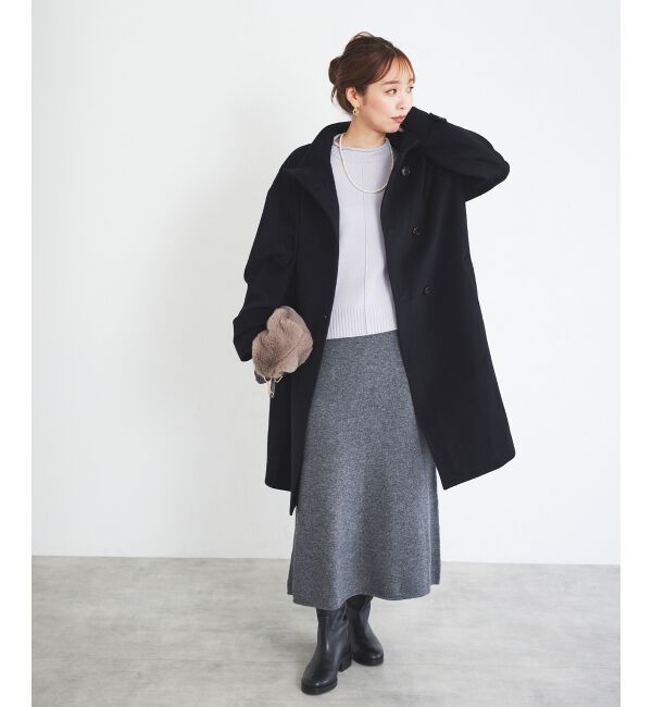 le.coeur blanc「ウォッシャブルウールボトルネックニット」|ニット・セーター|