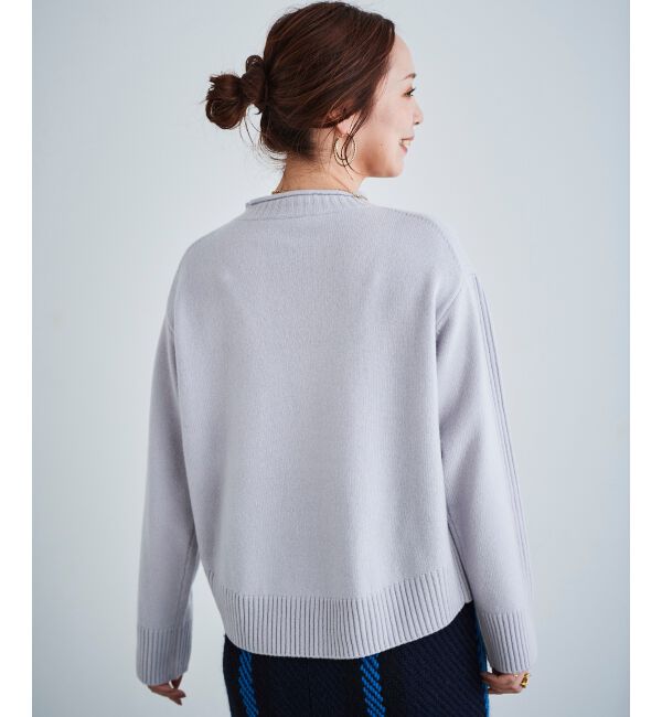 le.coeur blanc「ウォッシャブルウールボトルネックニット」|ニット・セーター|