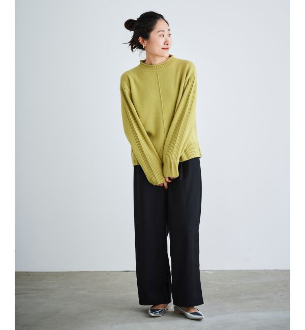 le.coeur blanc「ウォッシャブルウールボトルネックニット」|ニット・セーター|