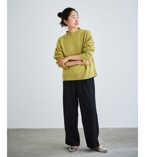 le.coeur blanc「ウォッシャブルウールボトルネックニット」|ニット・セーター|