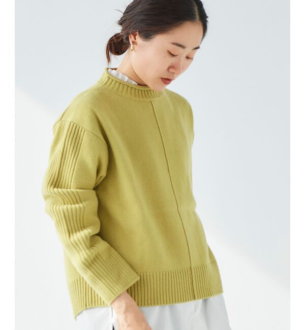 le.coeur blanc「ウォッシャブルウールボトルネックニット」|ニット・セーター|