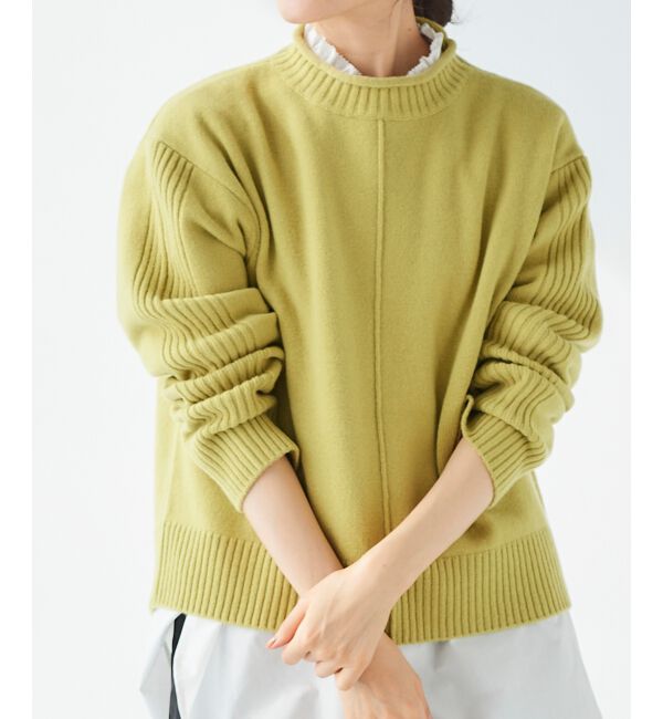 le.coeur blanc「ウォッシャブルウールボトルネックニット」|ニット・セーター|