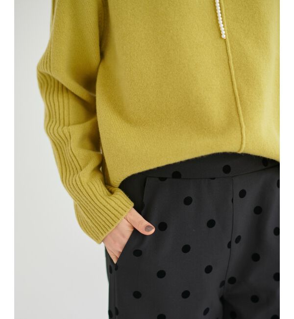 le.coeur blanc「ウォッシャブルウールボトルネックニット」|ニット・セーター|