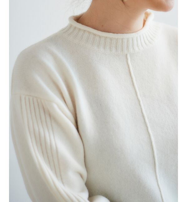 le.coeur blanc「ウォッシャブルウールボトルネックニット」|ニット・セーター|
