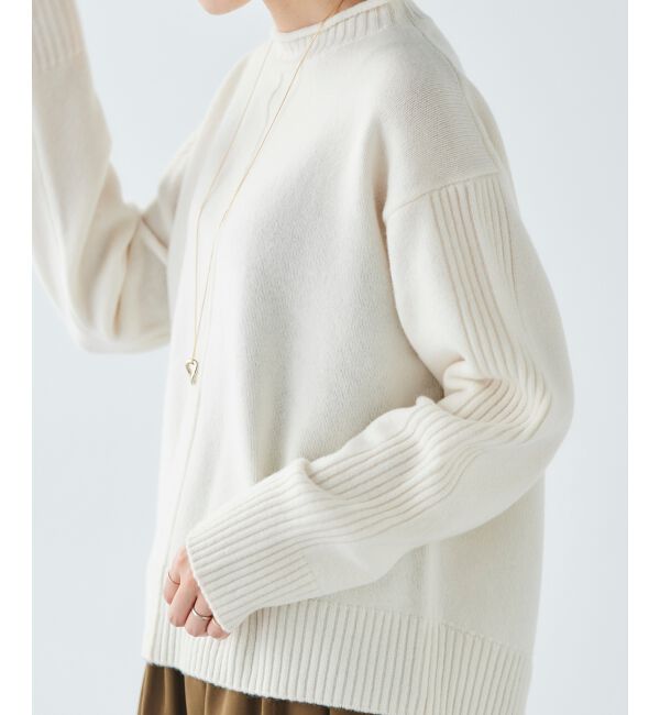 le.coeur blanc「ウォッシャブルウールボトルネックニット」|ニット・セーター|