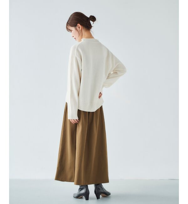 le.coeur blanc「ウォッシャブルウールボトルネックニット」|ニット・セーター|