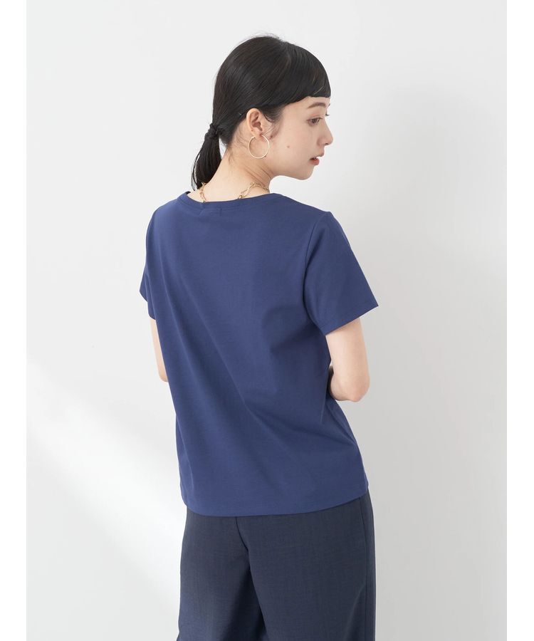 earth music&ecology「VネックTシャツ(汗じみ防止)」|Tシャツ・カットソー|