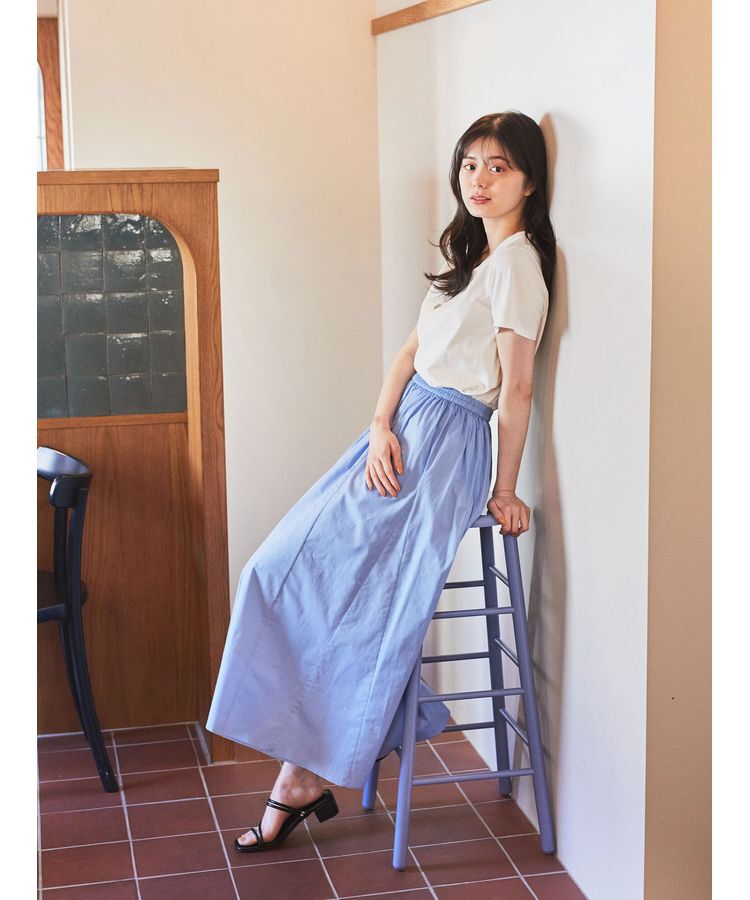 earth music&ecology「VネックTシャツ(汗じみ防止)」|Tシャツ・カットソー|