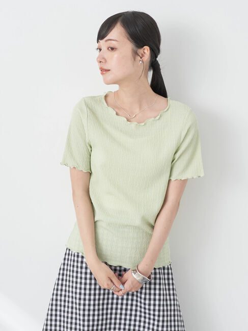 earth music&ecology「シャーリングジャガードプルオーバー」|Tシャツ・カットソー|