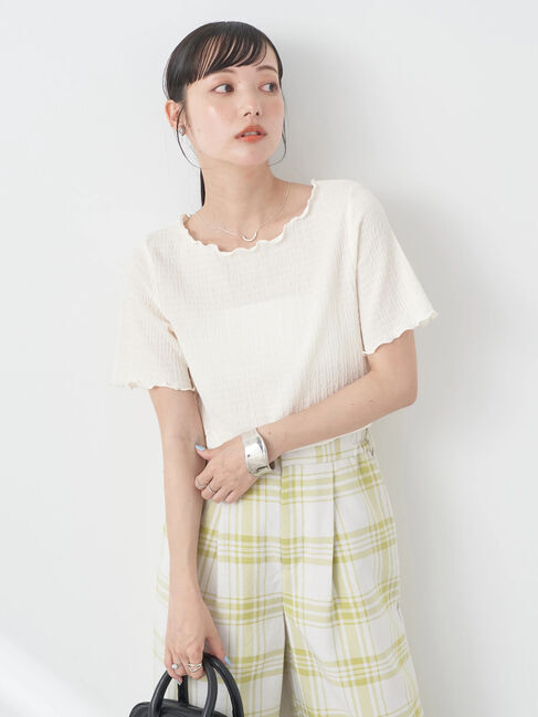 earth music&ecology「シャーリングジャガードプルオーバー」|Tシャツ・カットソー|