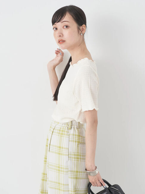 earth music&ecology「シャーリングジャガードプルオーバー」|Tシャツ・カットソー|