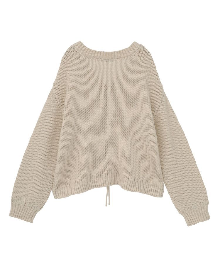 earth music&ecology「フロントシャーリングニットプルオーバー」|ニット・セーター|