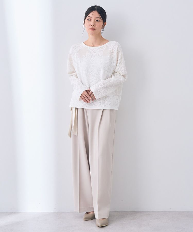 YECCA VECCA「レース柄ニット」|ニット・セーター|