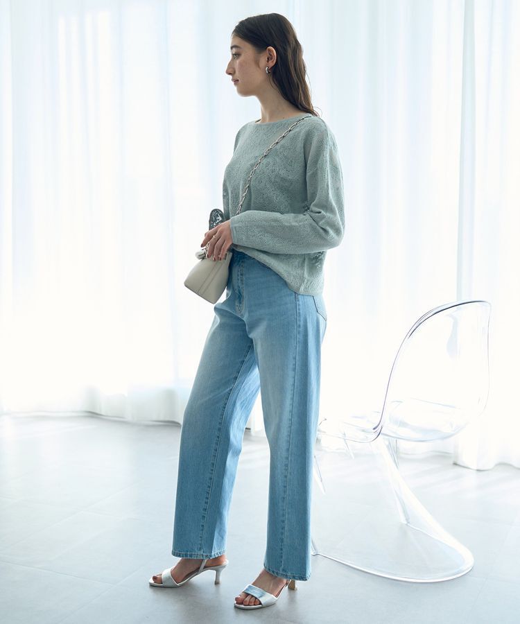 YECCA VECCA「レース柄ニット」|ニット・セーター|