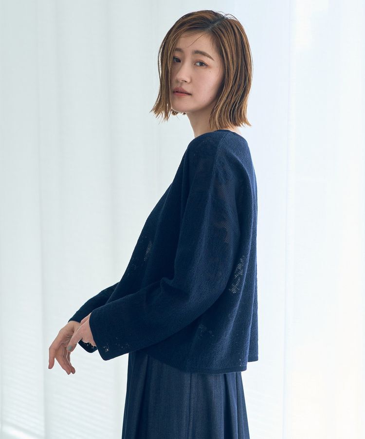 YECCA VECCA「レース柄ニット」|ニット・セーター|