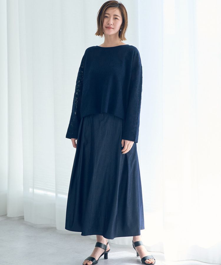 YECCA VECCA「レース柄ニット」|ニット・セーター|