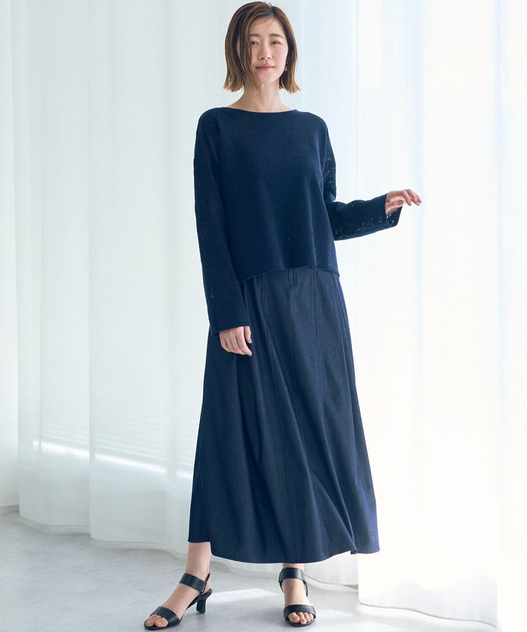 YECCA VECCA「レース柄ニット」|ニット・セーター|