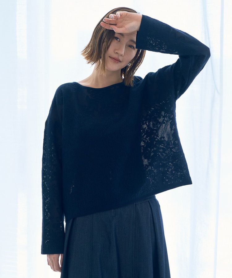 YECCA VECCA「レース柄ニット」|ニット・セーター|