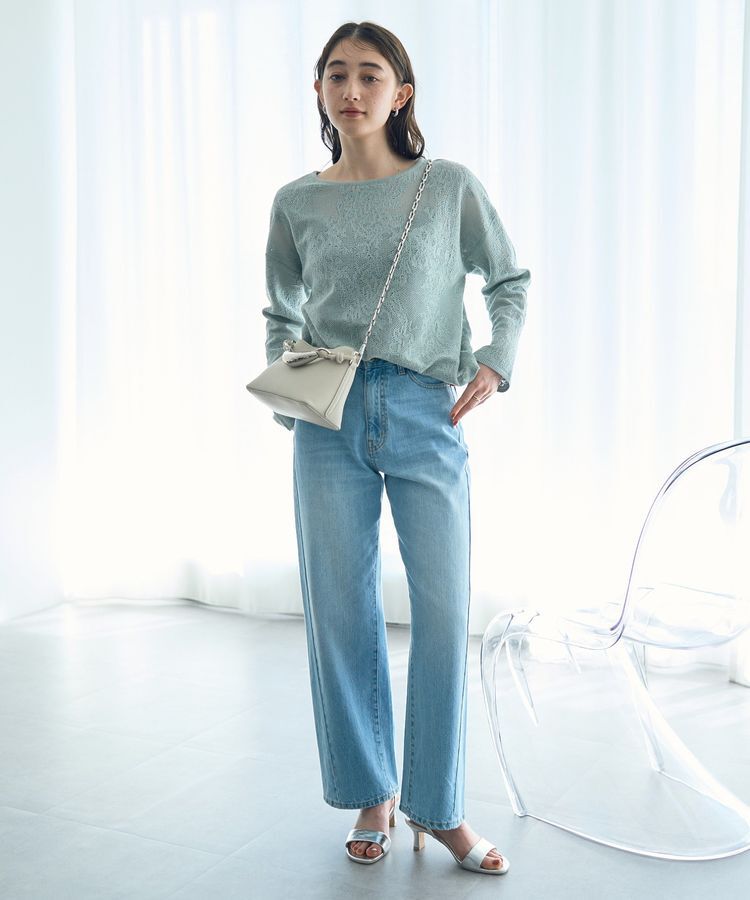 YECCA VECCA「レース柄ニット」|ニット・セーター|