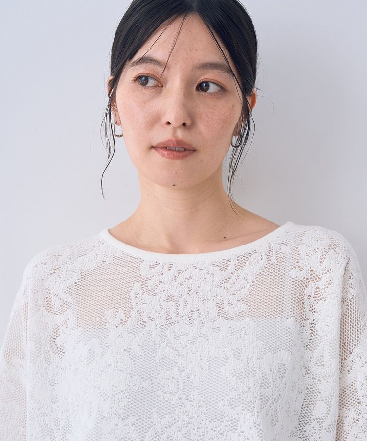 YECCA VECCA「レース柄ニット」|ニット・セーター|