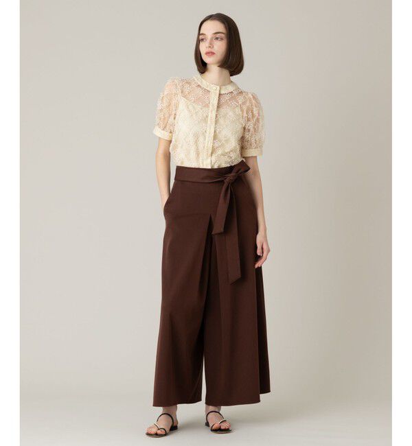 LOULOU WILLOUGHBY「【LOULOU WILLOUGHBY】ツイルワイドパンツ」|その他|