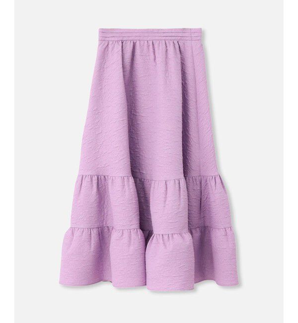 LOULOU WILLOUGHBY「【LOULOU WILLOUGHBY】ジャガードティアードスカート」|スカート|