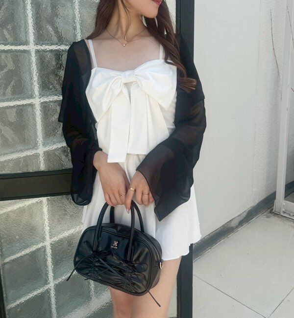  「swimwear/フロントリボン羽織りSET(4点セット)」|その他|