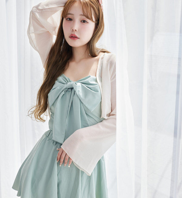  「swimwear/フロントリボン羽織りSET(4点セット)」|その他|ミント