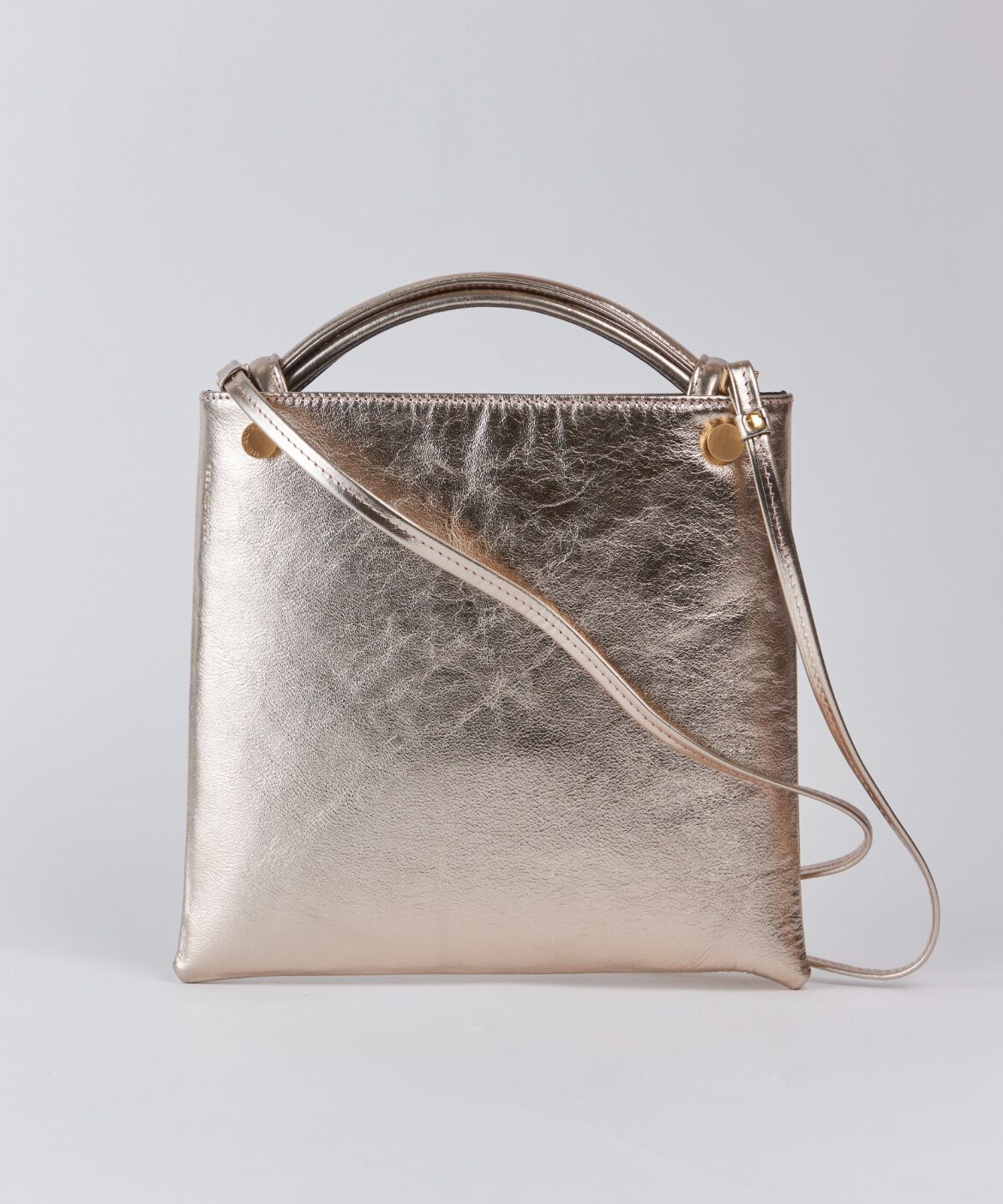 FAVORITE SUKINAMONO「bar-knot flat ショルダーバッグ パターン＆メタリックレザー《FEEL AND TASTE》」|ショルダー・メッセンジャー|