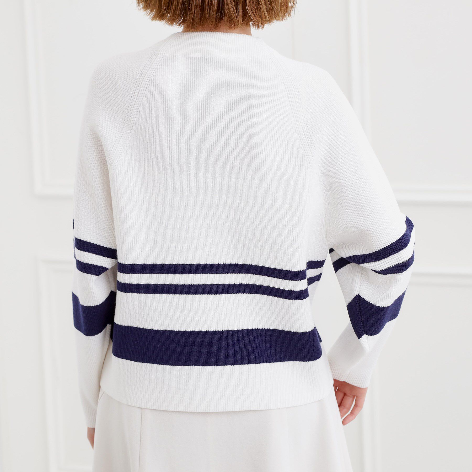 grove「ラグランスリーブ肩釦ニット」|ニット・セーター|