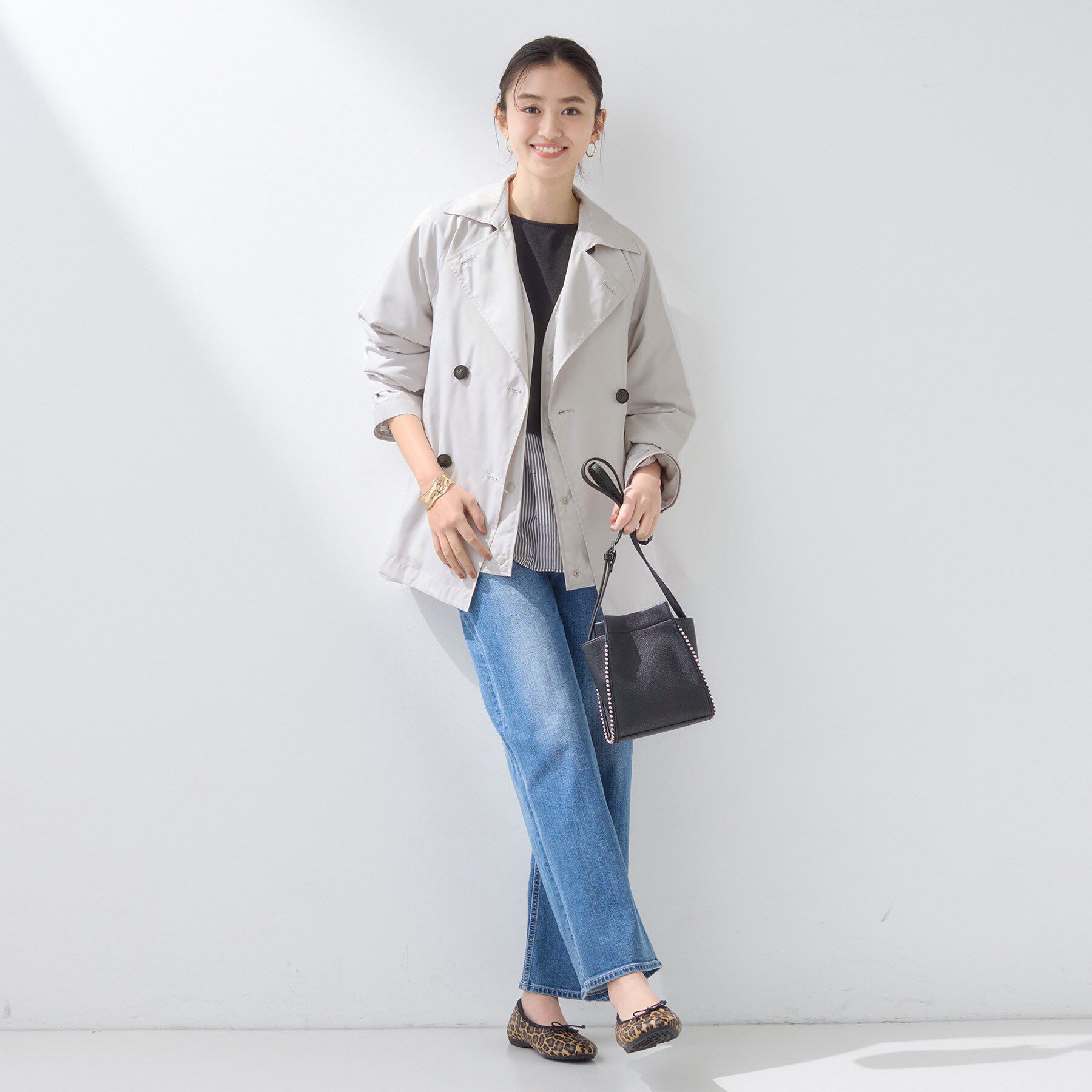 INDIVI「【撥水／UVケア／2WAY】超軽量ライナー付ライトトレンチコート」|トレンチコート|