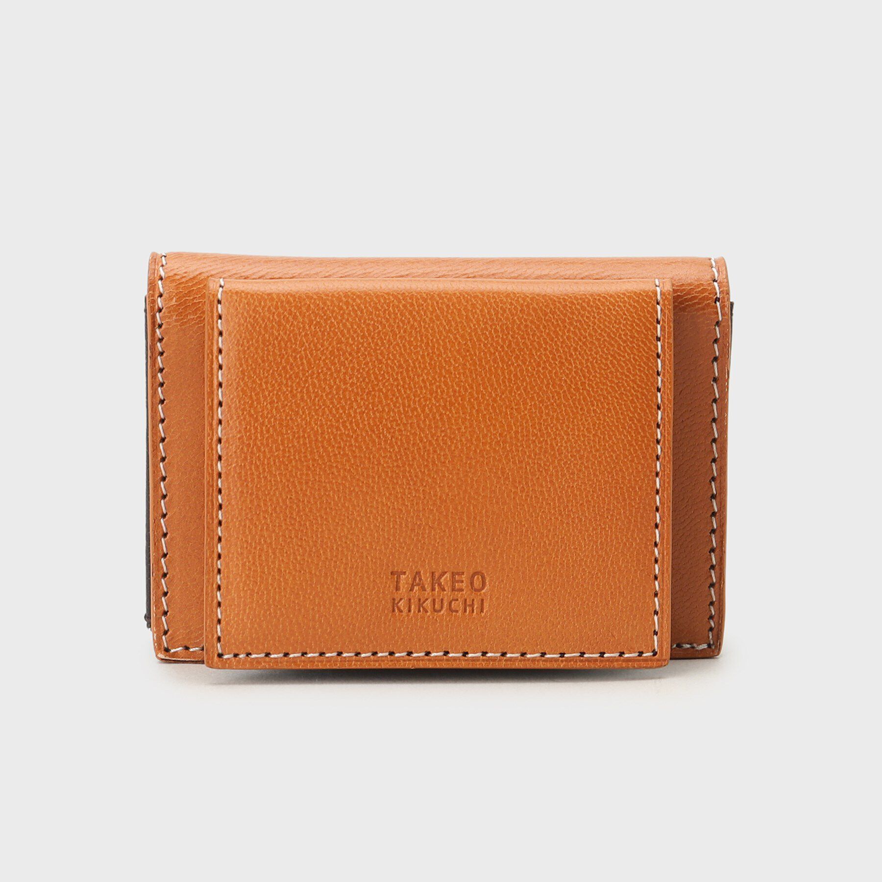 TAKEO KIKUCHI「アニリンゴート ミニ財布」|財布|キャメルブラウン(0