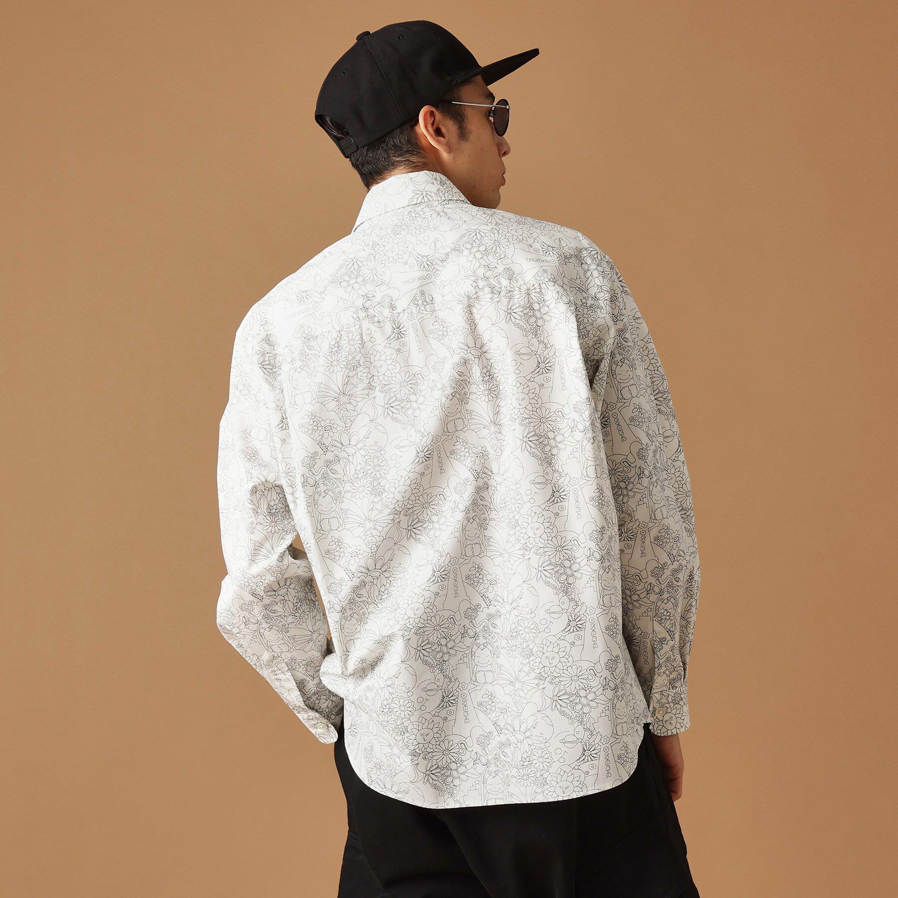 40CARATS&525「【Sサイズ～】ビリケンプリント 長袖シャツ」|シャツ・ブラウス|