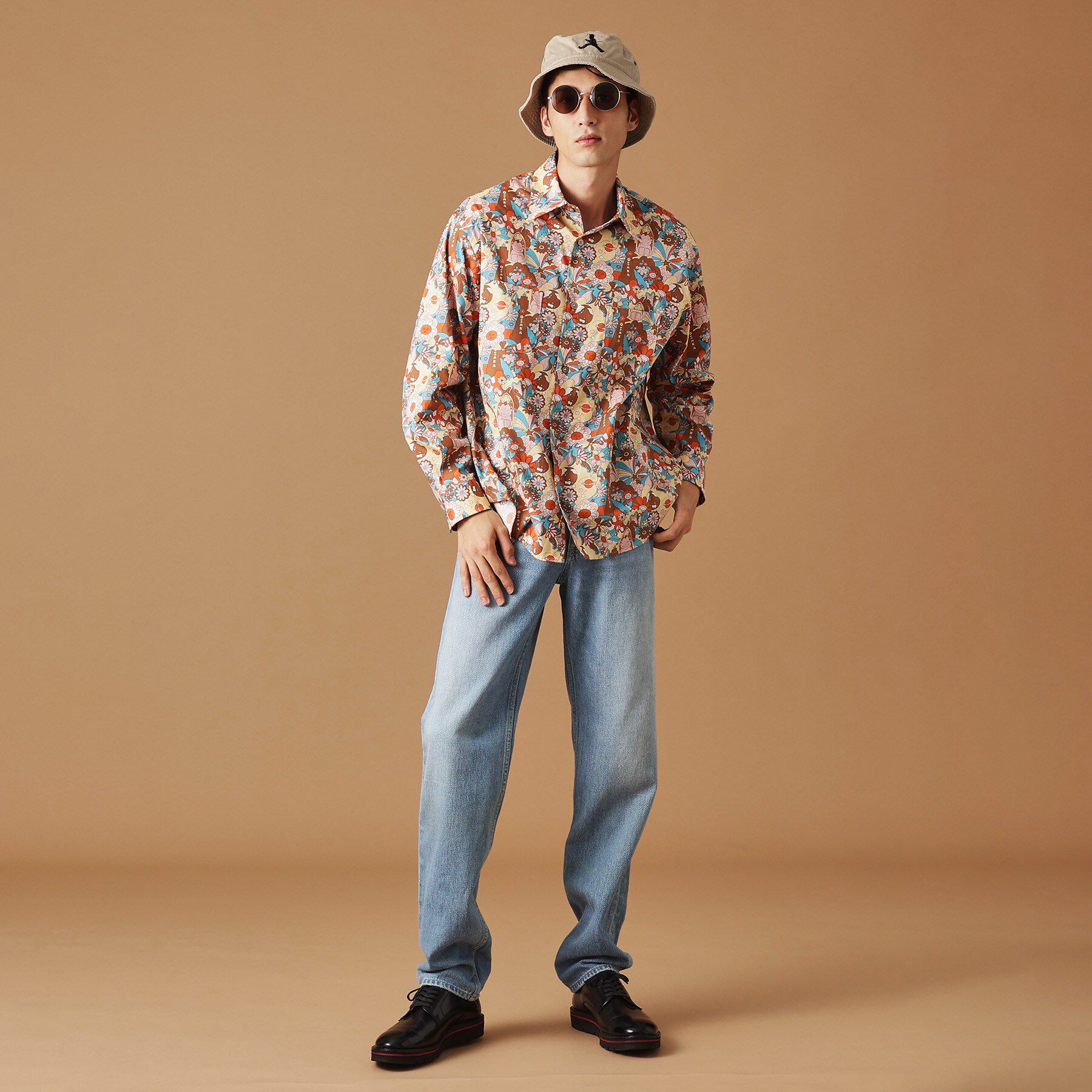 40CARATS&525「【Sサイズ～】ビリケンプリント 長袖シャツ」|シャツ・ブラウス|