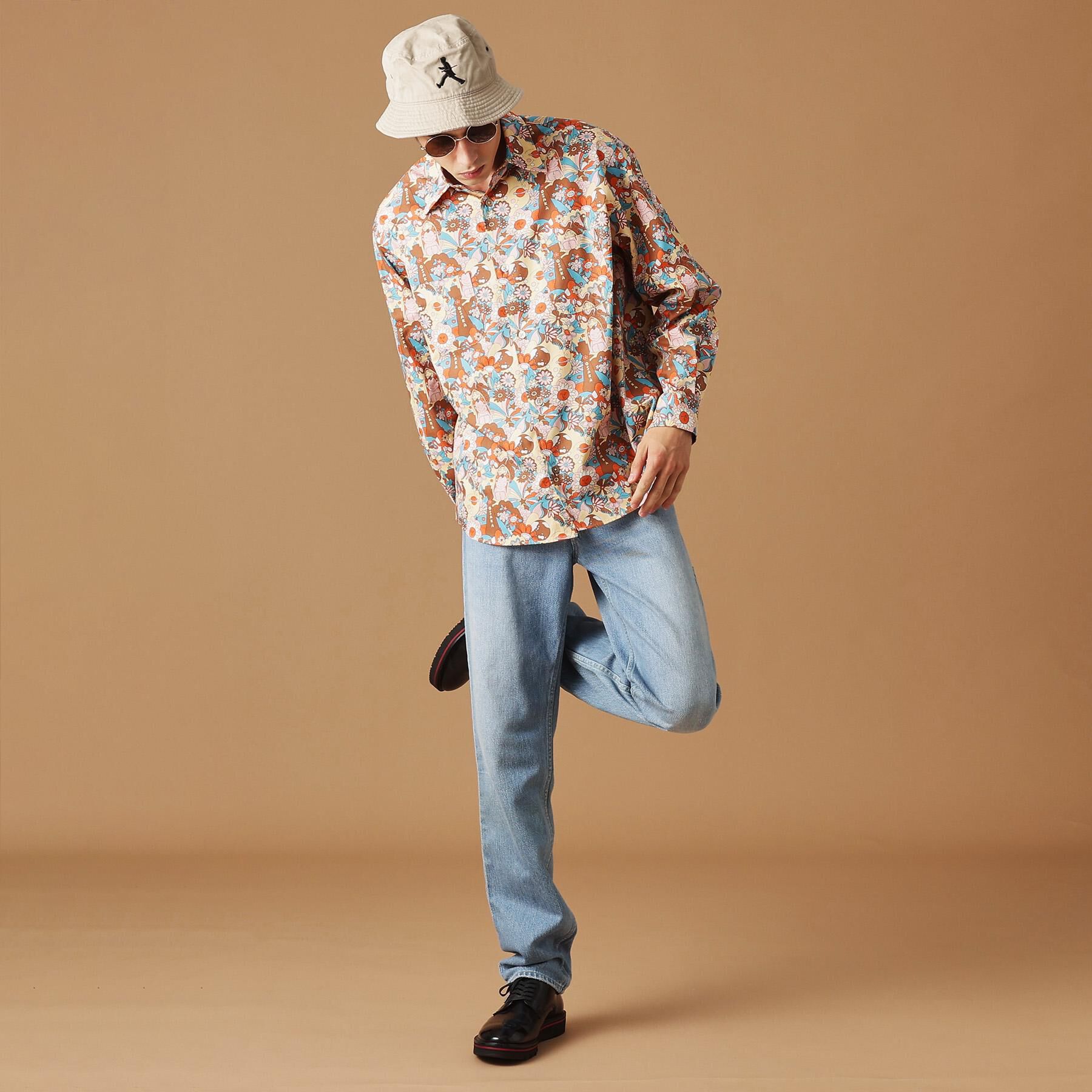 40CARATS&525「【Sサイズ～】ビリケンプリント 長袖シャツ」|シャツ・ブラウス|