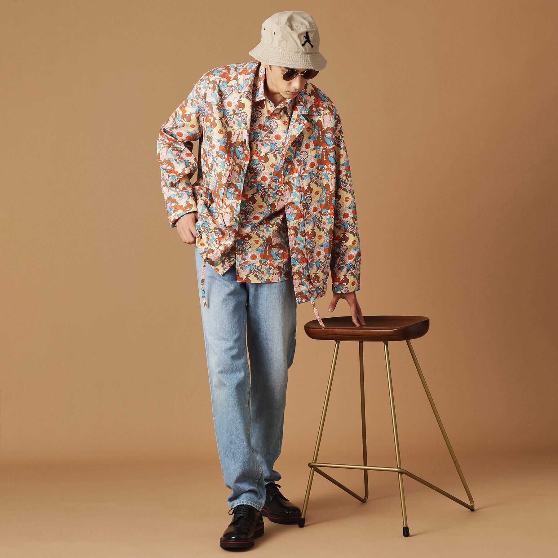 40CARATS&525「【Sサイズ～】ビリケンプリント 長袖シャツ」|シャツ・ブラウス|