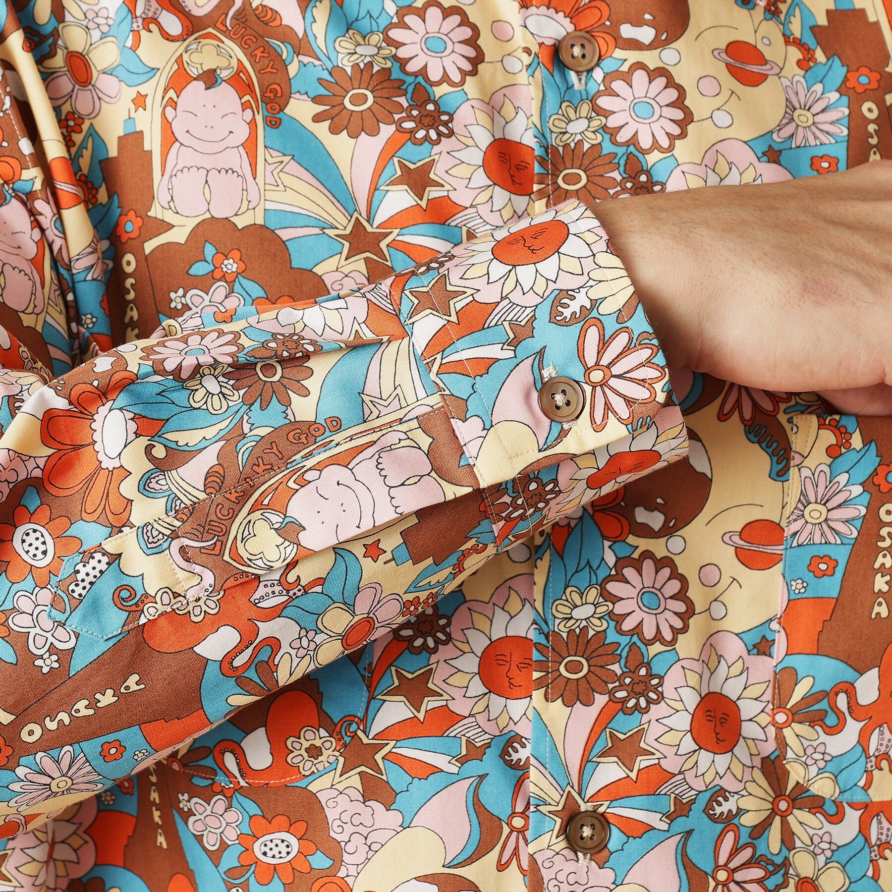 40CARATS&525「【Sサイズ～】ビリケンプリント 長袖シャツ」|シャツ・ブラウス|